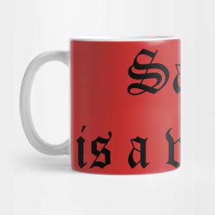 satan is a woman Mug